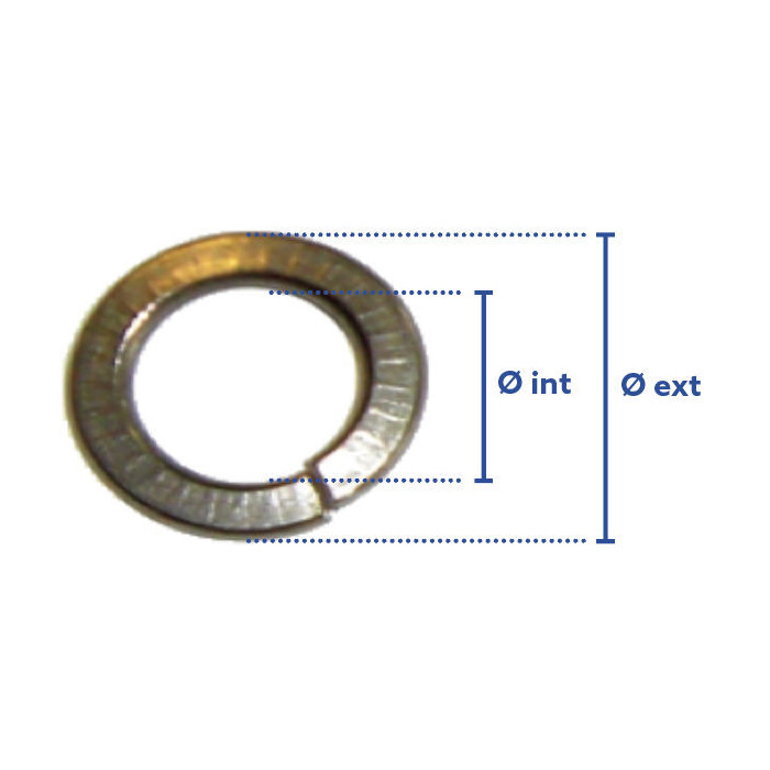 Rondelle Grower zingué blanc