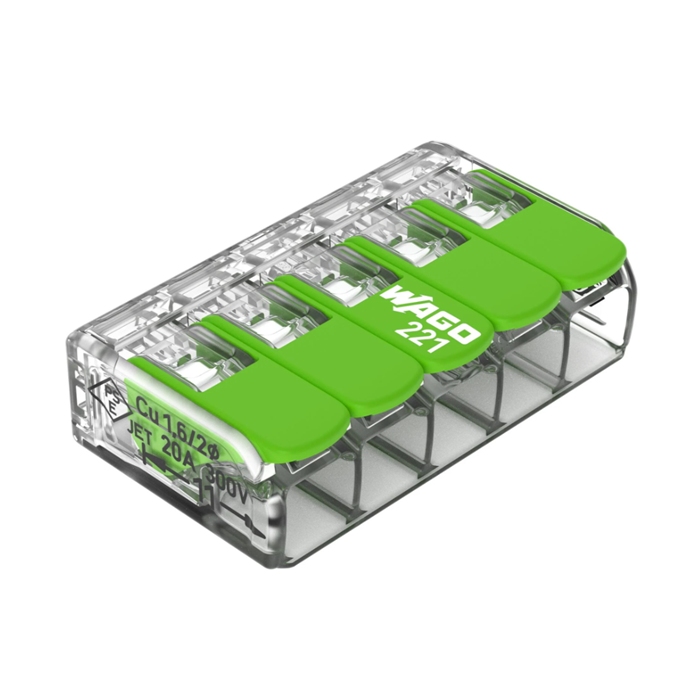 Nouvelle borne WAGO éco responsable compacte pour fils rigides et souples de 0,14 à 4 mm²