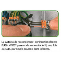 Borne WAGO compacte pour fils rigides 0,5 à 2,5 mm²