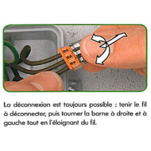 Borne WAGO compacte pour fils rigides 0,5 à 2,5 mm²