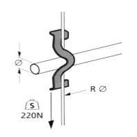 Attaches métalliques pour tube