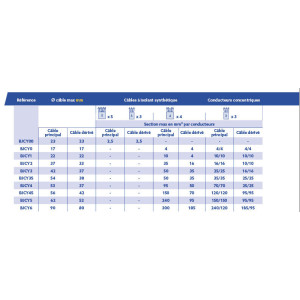 Boite de jonction en Y avec résine à couler