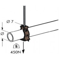 Attaches métalliques pour tube
