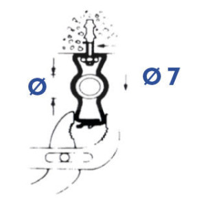 Attaches métalliques pour tube