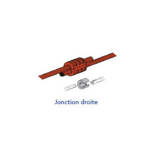 Raccord en «C» à sertir en cuivre étamé blanc