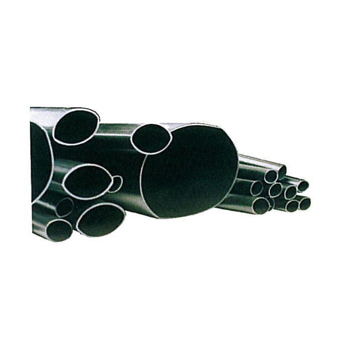 Gaine thermorétractable noire paroi moyenne avec adhésif