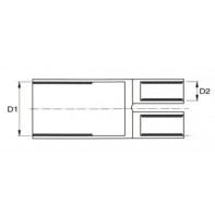 Extrémité thermorétractable pour 2 conducteurs
