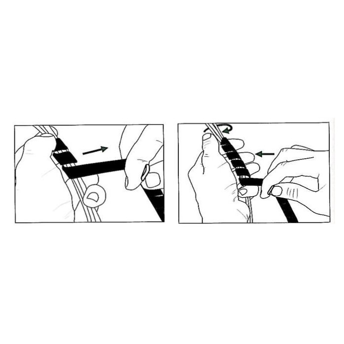 Gaine de protection fendue en spirale