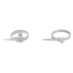 Collier cranté démontable blanc