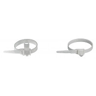 Collier cranté démontable blanc