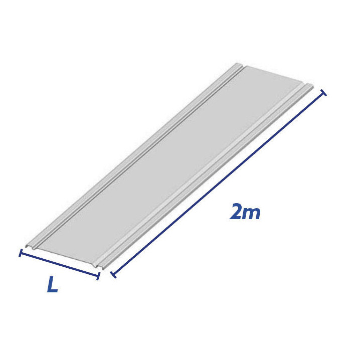 Couvercle pour chemin de câble fil longueur 2 m