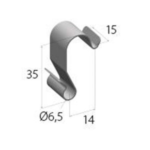 Clips de fixation fil