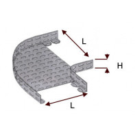 Coude à plat à 90°