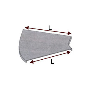 Couvercle - Coude à plat à 135°