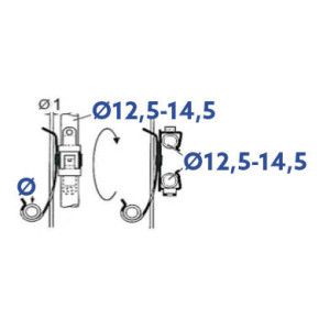 Attaches métalliques pour câble