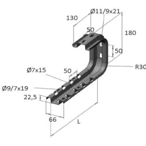 Pendard universel pour chemin de câble fil et dalle